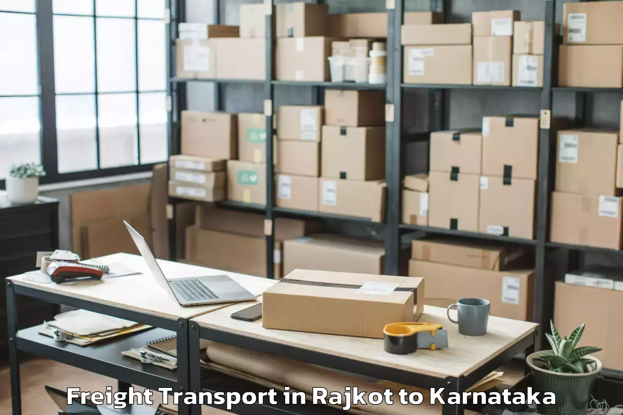 Hassle-Free Rajkot to Pavugada Freight Transport